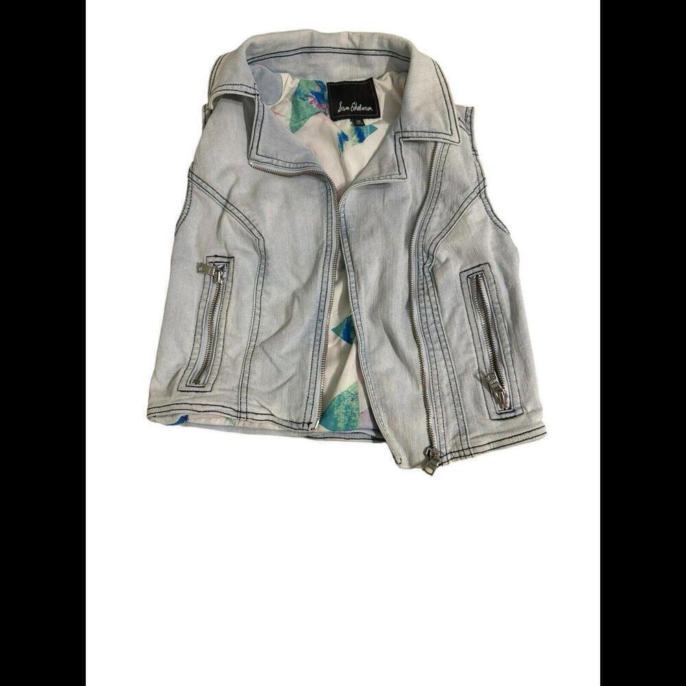 SAM EDELMAn JEAN VEST SIZE XS - Picture 1 of 6